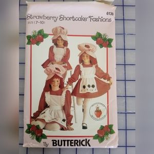 Vintage Strawberry Shortcake Costume Sewing Pattern